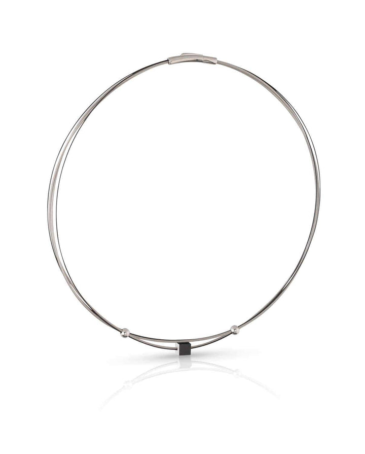 Collier Klein Kubusje Zwart C230Z