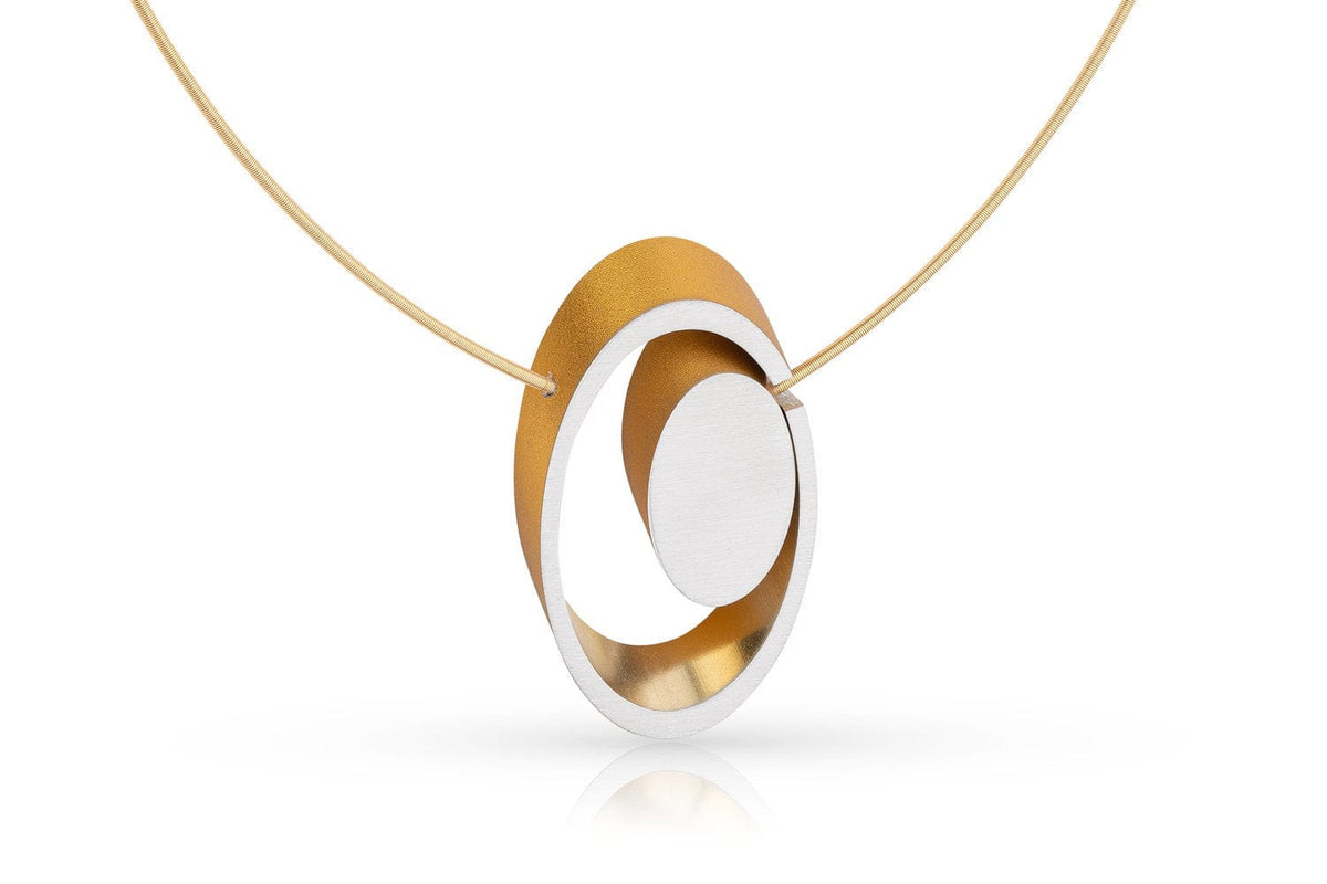 Collar Ovalado entrelazado Chapado en Oro|Oro Amarillo C246G