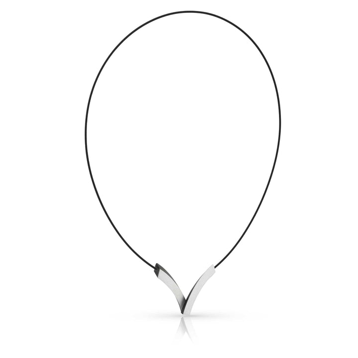 Collier V-Bogen op elkaar Zwart C255Z