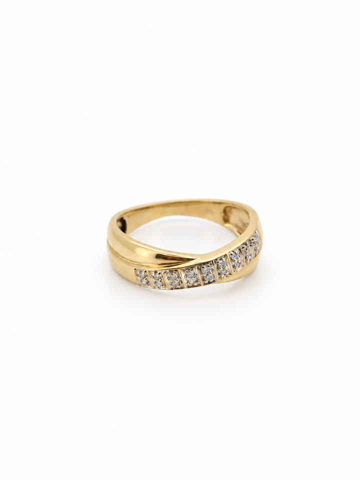 anillo vintage de oro carneool 14k 3.4gr