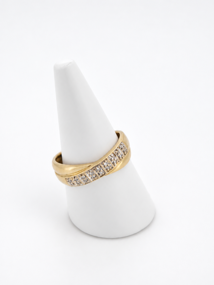 anillo vintage de oro carneool 14k 3.4gr