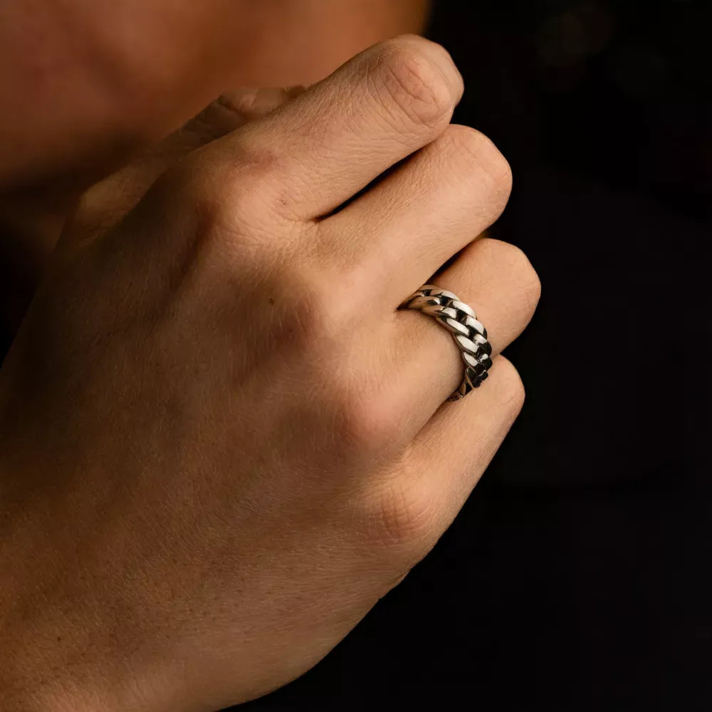 Anillo Hades Eight - Anillo de hombre plata