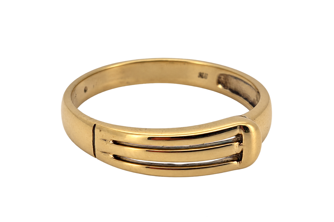 anillo vintage de oro carneool 14k 3.4gr