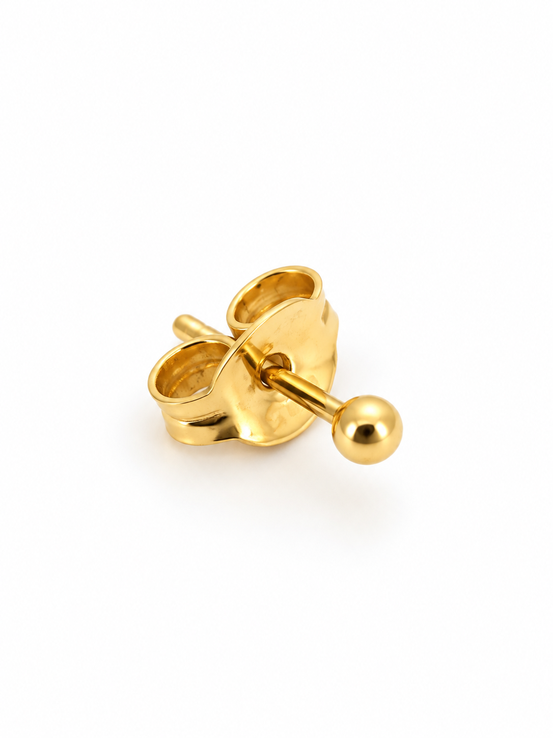 pendientes de oro vintage 14K aros ola 5.2gr