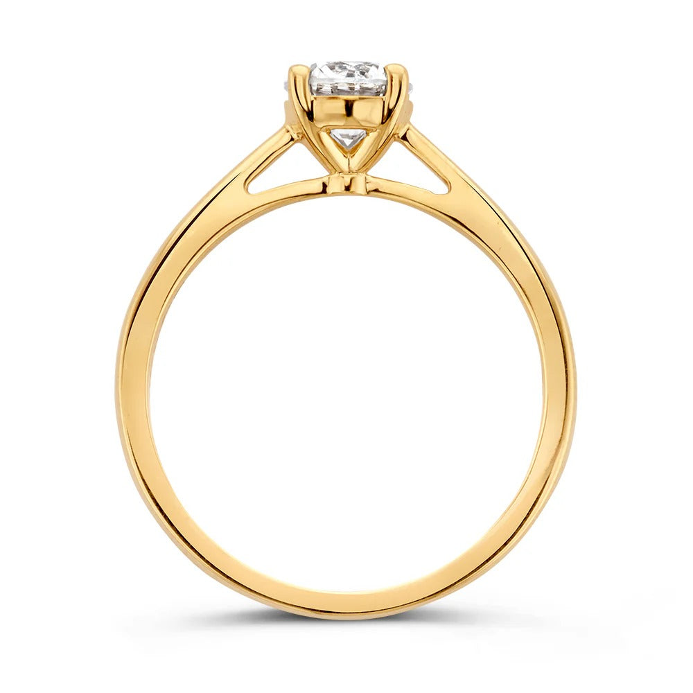 Ring Olivia 0,50 crt. geelgoud