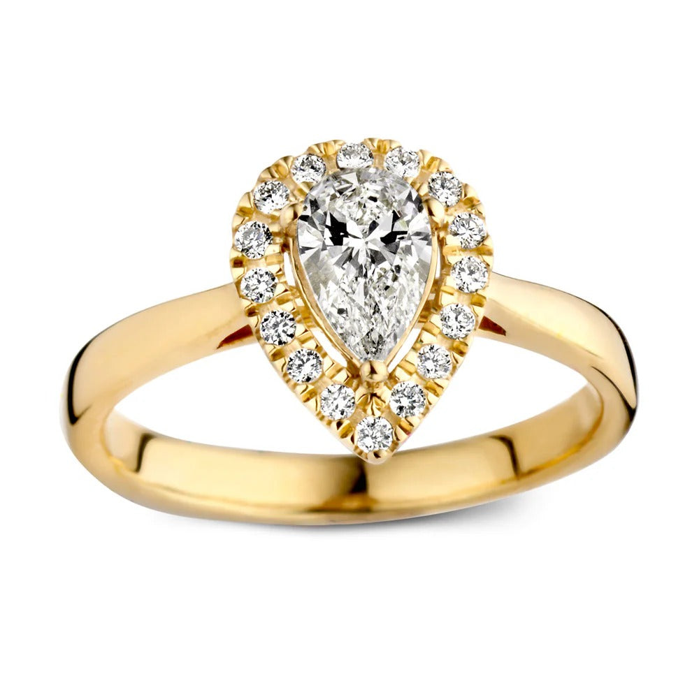 Anillo Elin 0,65 crt. oro amarillo