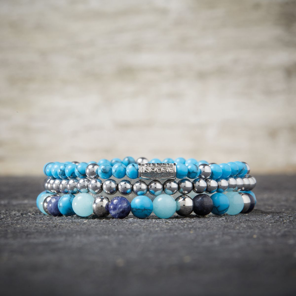 Pulsera de mujer de cuentas Turquoise Delight II - 4mm