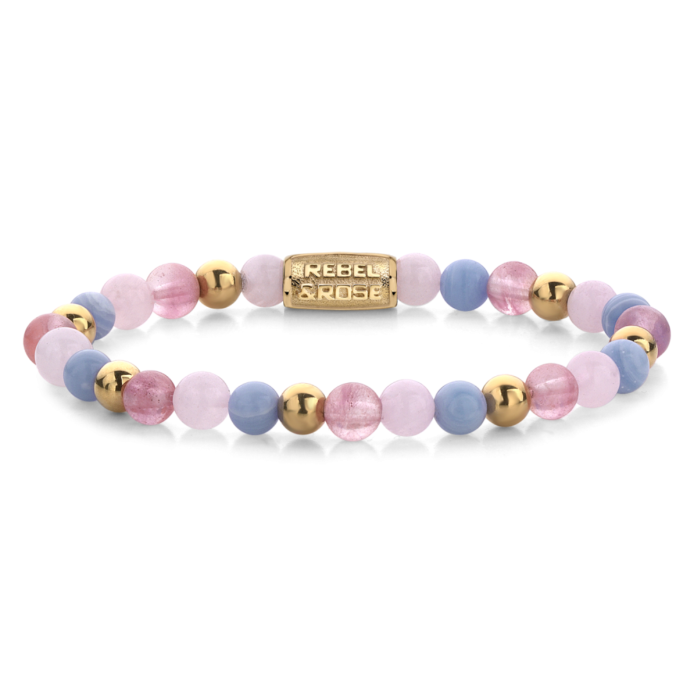 Pink Summer Vibes - 6mm - Kralen Armband Dames