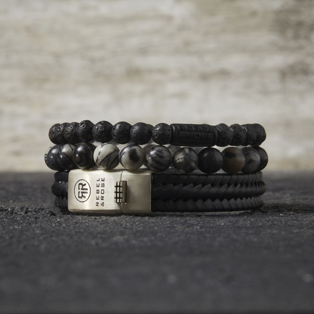 Black Moon - All-Black - 6mm - Pulsera de hombre