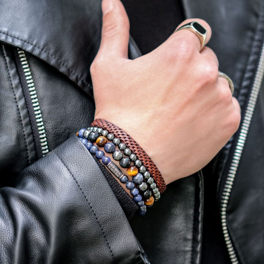 Midnight Blue Vintage - 6mm - Pulsera de hombre