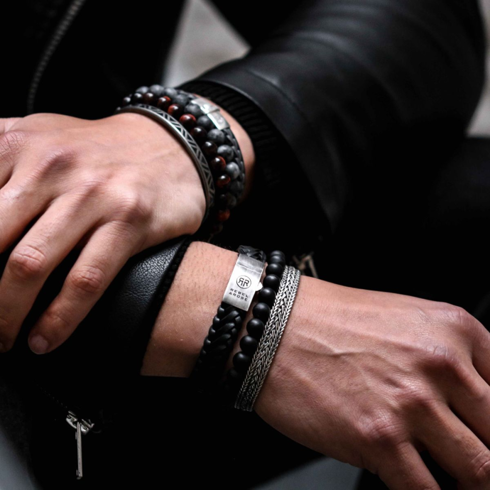 Mad Panther - 8mm - Pulsera de hombre de cuentas