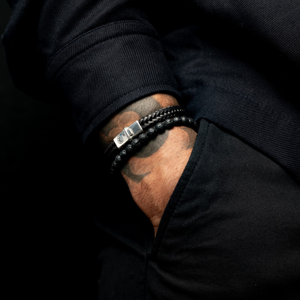 Black Moon - All-Black - 6mm - Pulsera de hombre