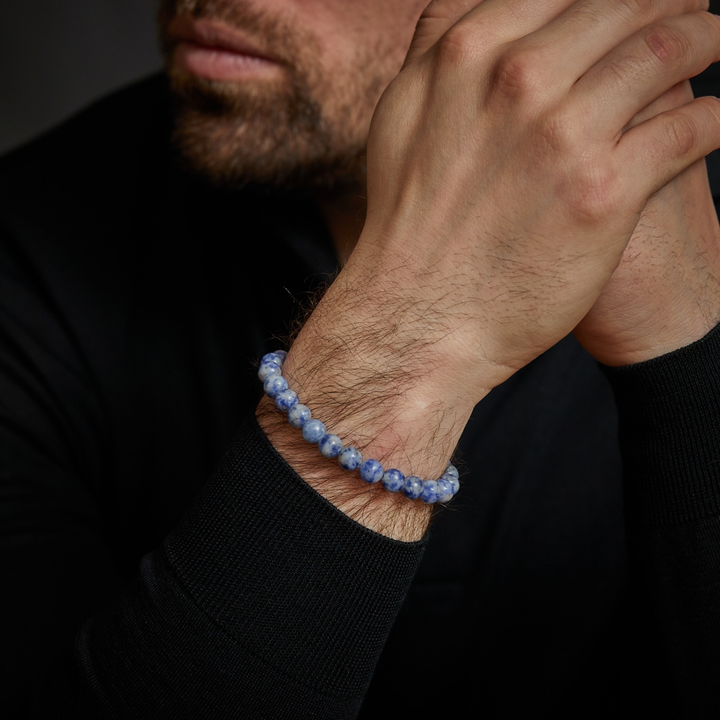 Dutch Delfts Blue - 8mm - Pulsera de hombre de cuentas