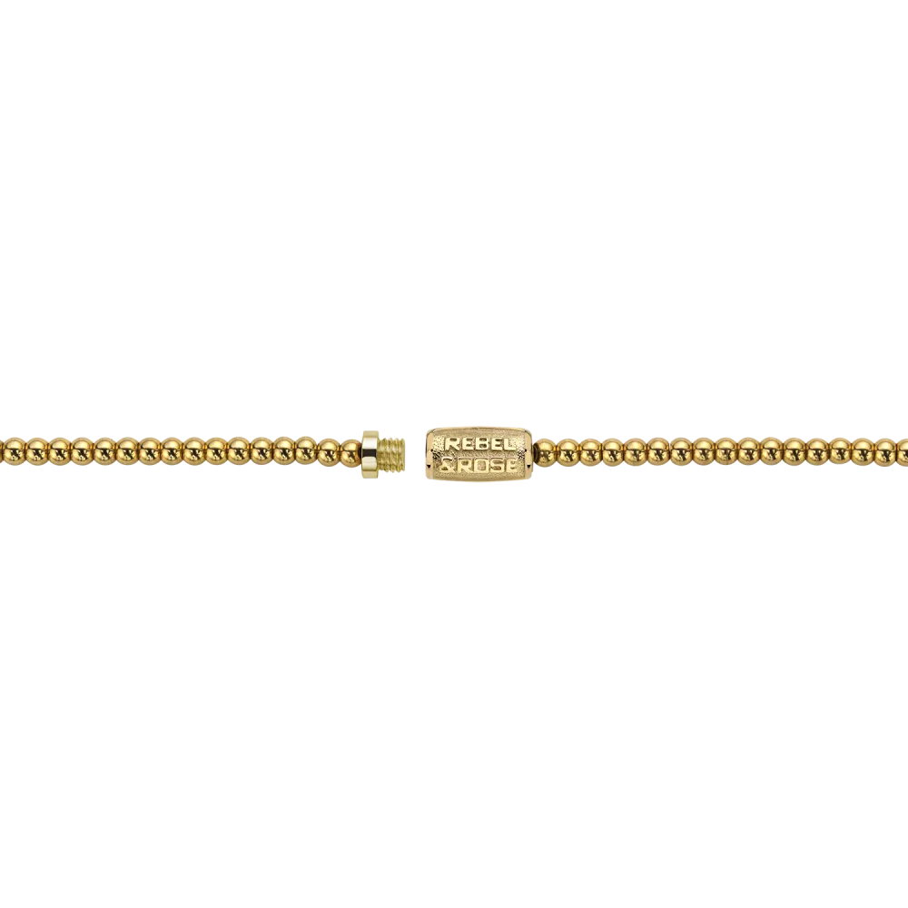 Collar oro amarillo - 3mm (38cm)