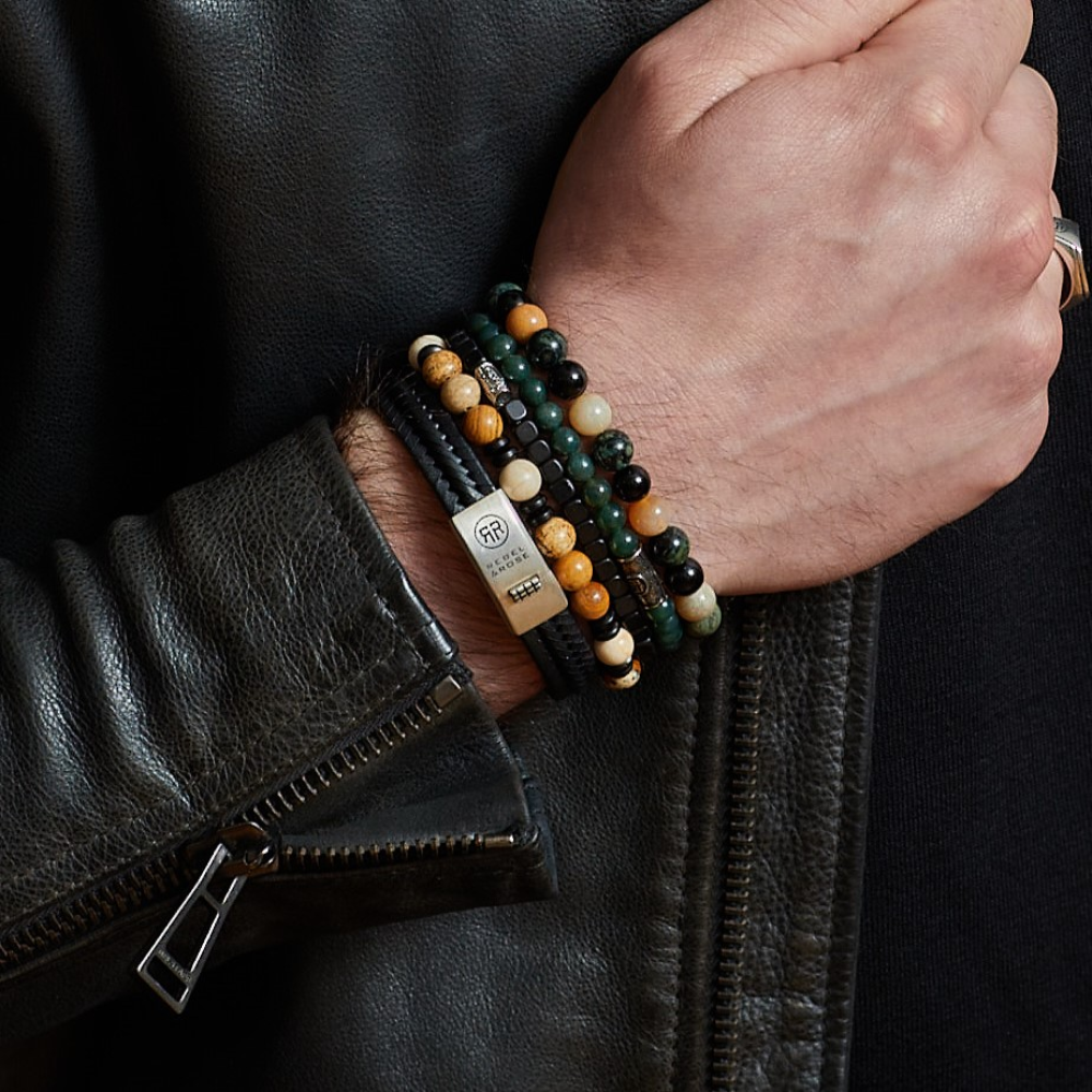 Secret Garden Vintage - 6mm - Pulsera de hombre de cuentas