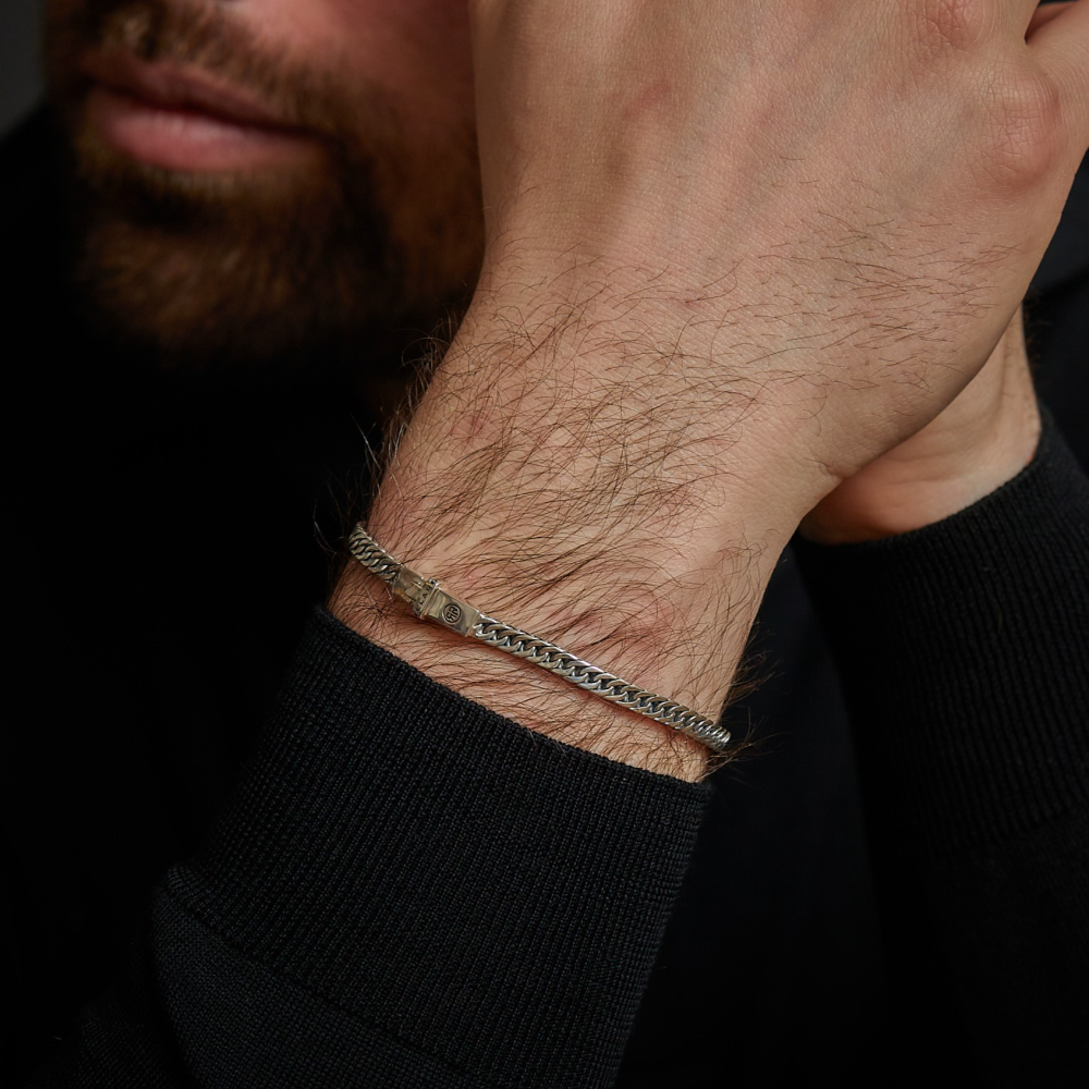 Pulsera de hombre Small Link 4mm - 14.80 gr. 925