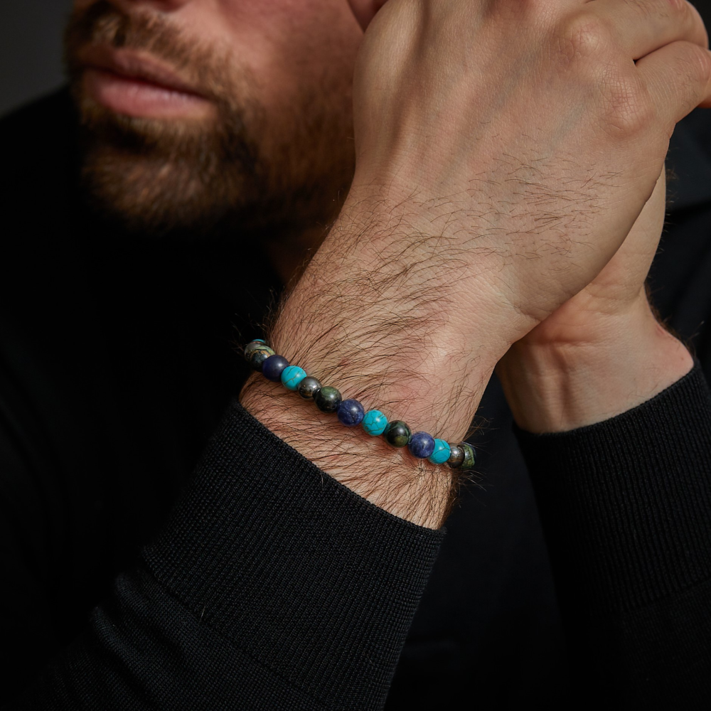 Blue Nights Vintage - 8mm - Pulsera de hombre