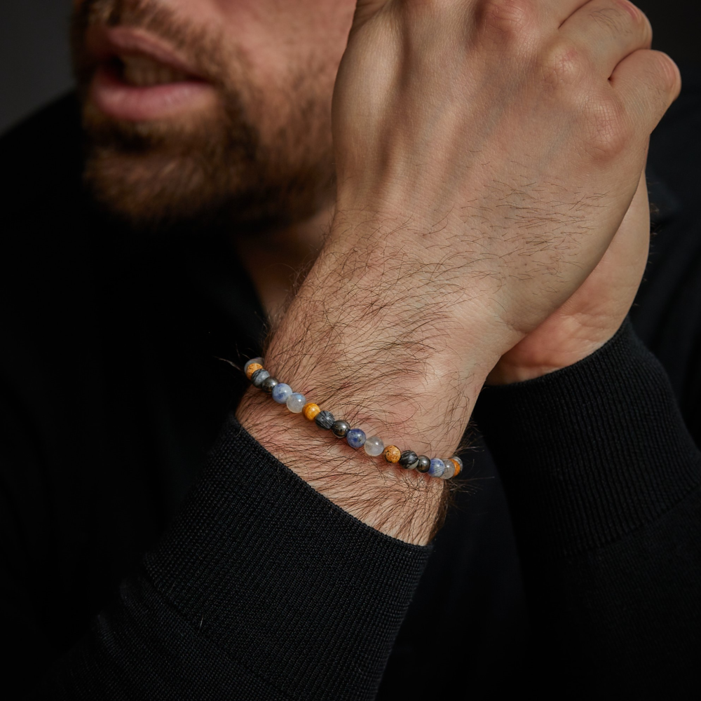 Sunny Days - 6mm - Pulsera de hombre de cuentas