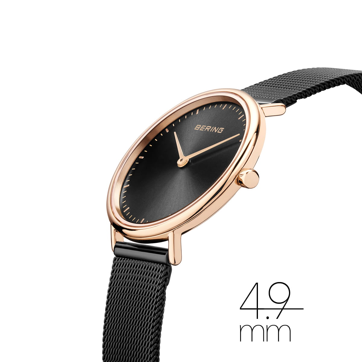 bering reloj de mujer esfera negra - 15729-166