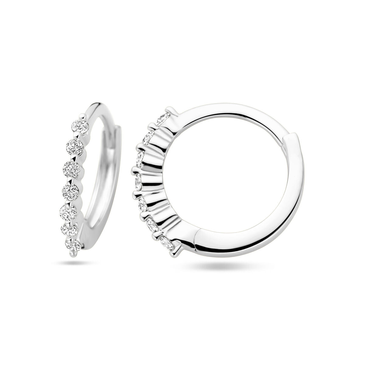 aros de circonita plata rodiado