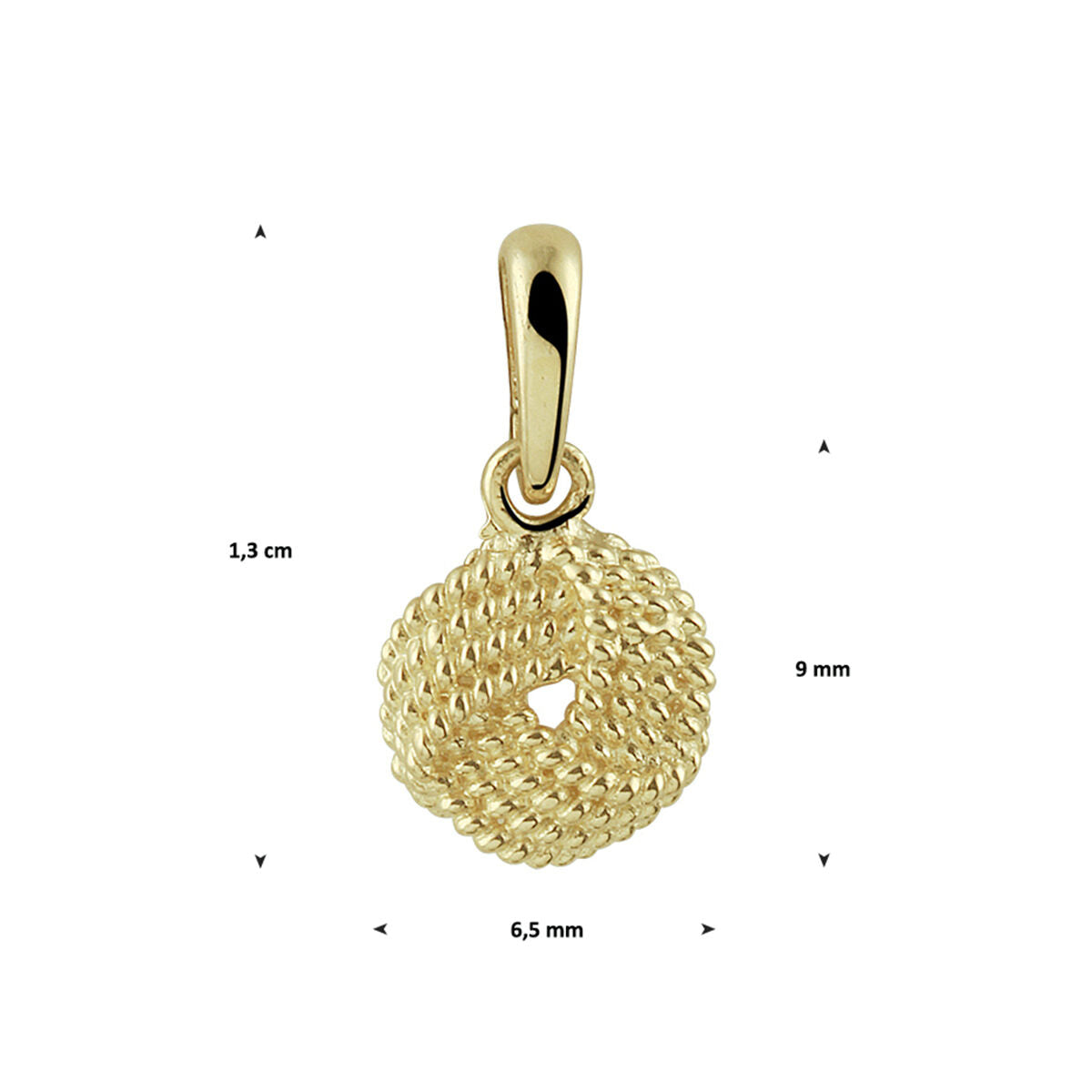 colgante nudo 14K oro amarillo