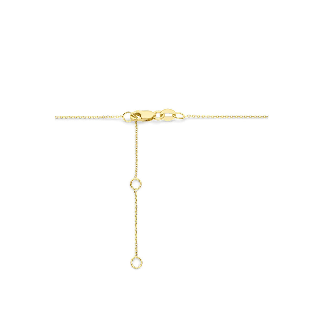 collier hart diamant  40 – 42 – 44 cm 0.25ct g si 18K geelgoud