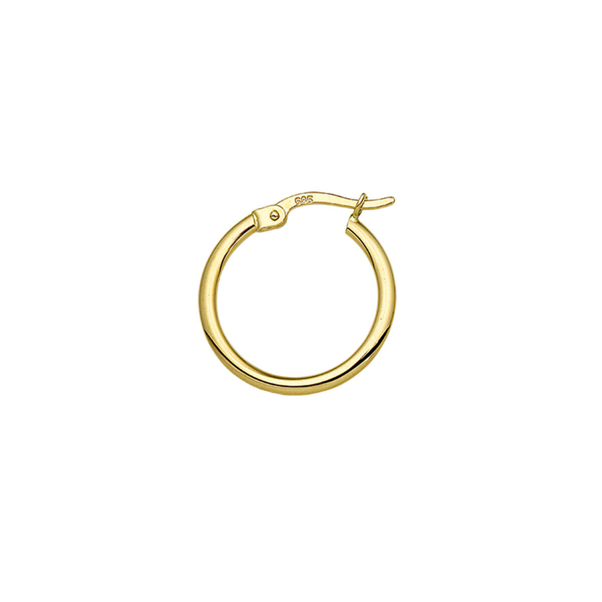 Aro de 19 mm en oro amarillo de 14 quilates.