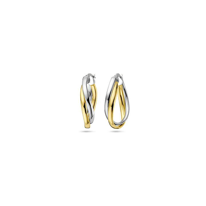 oorringen 1 micron zilver verguld (geel/rhodium)