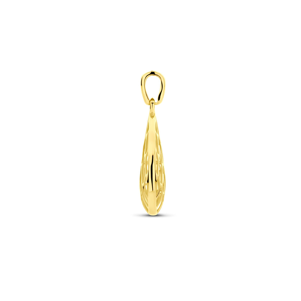 Colgante de oro amarillo de 14k – 24x12mm para de mujer