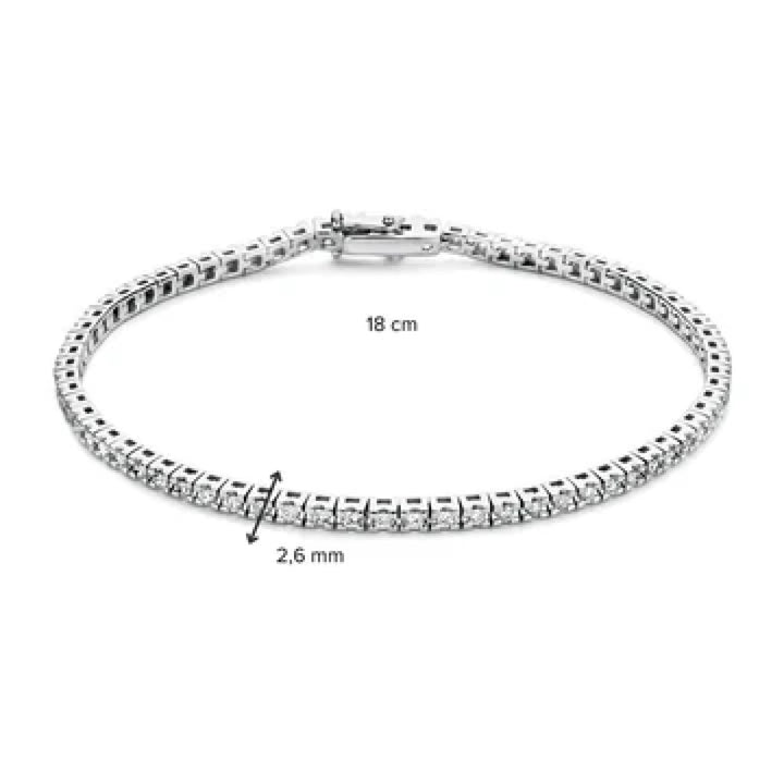 Armband Chloe 1,00 crt. witgoud