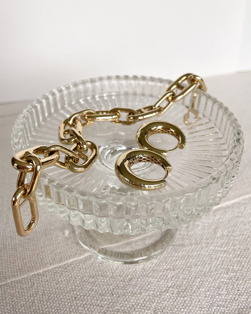 Pulsera de oro amarillo con eslabones 'Gucci', 14 quilates, 19,8 gr, 20 cm