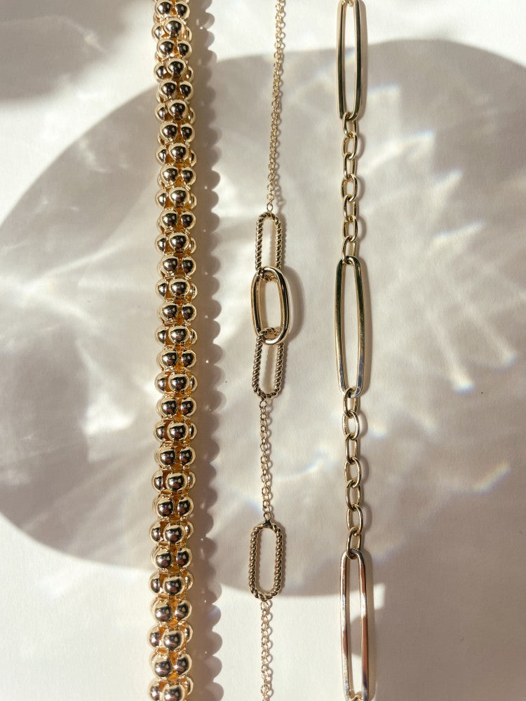 Pulsera de oro amarillo de 14 quilates, 2,8 gr, 19 cm – Atemporal y elegante