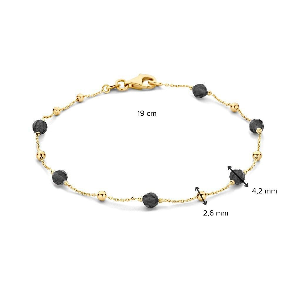 Pulsera oro amarillo circonita