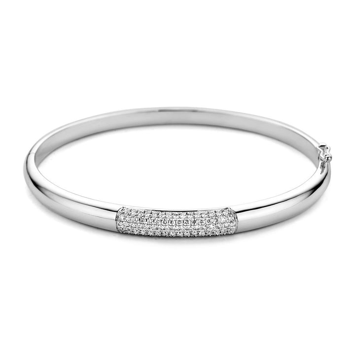 Witgouden Armband met Diamanten 0.72 crt - Luxe Damesaccessoire 14 Karaat
