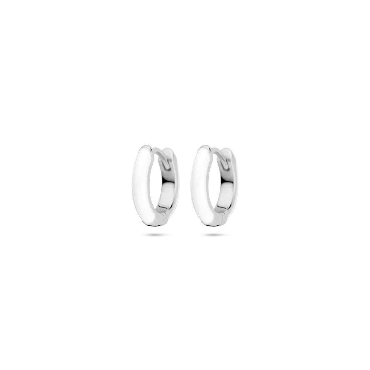 aros de esmalte 10,5 mm plata rodiado
