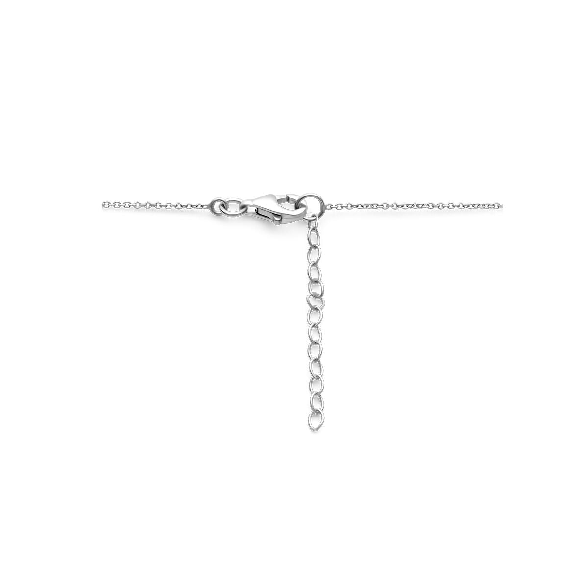 collar caballo 36 + 3 cm plata rodiada