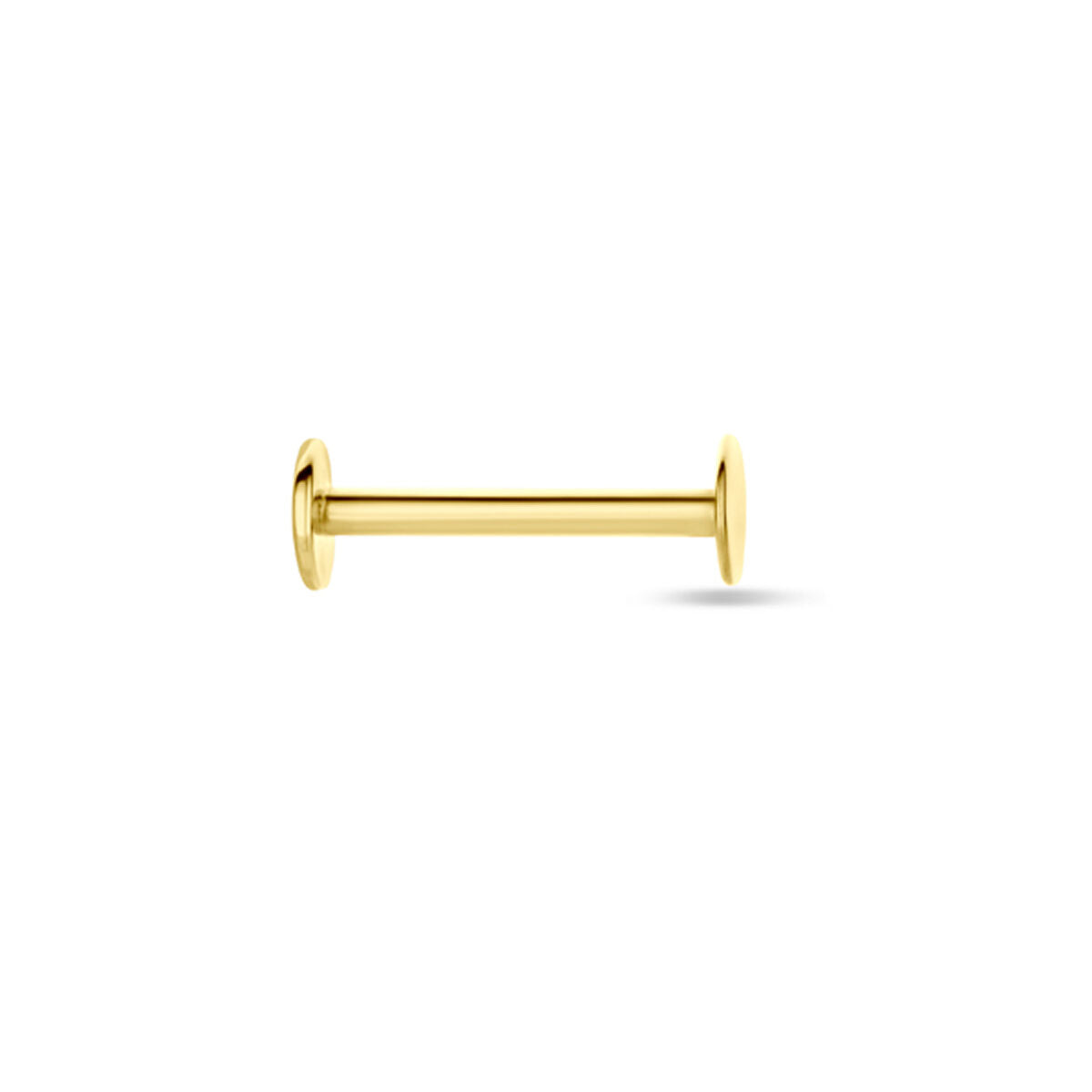 piercing de fondo plano 3 mm 14K oro amarillo