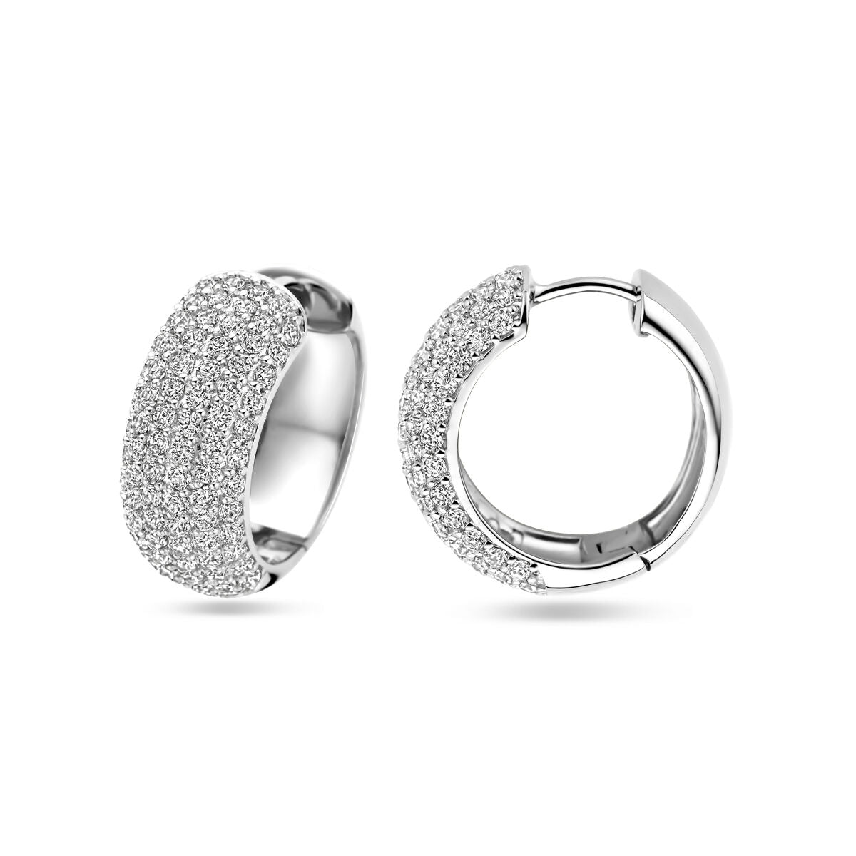 aros de circonita 20,5 mm plata rodiado