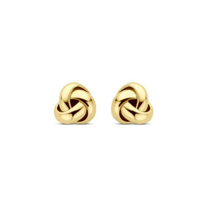 oorknoppen knoop 5 mm 14K geelgoud