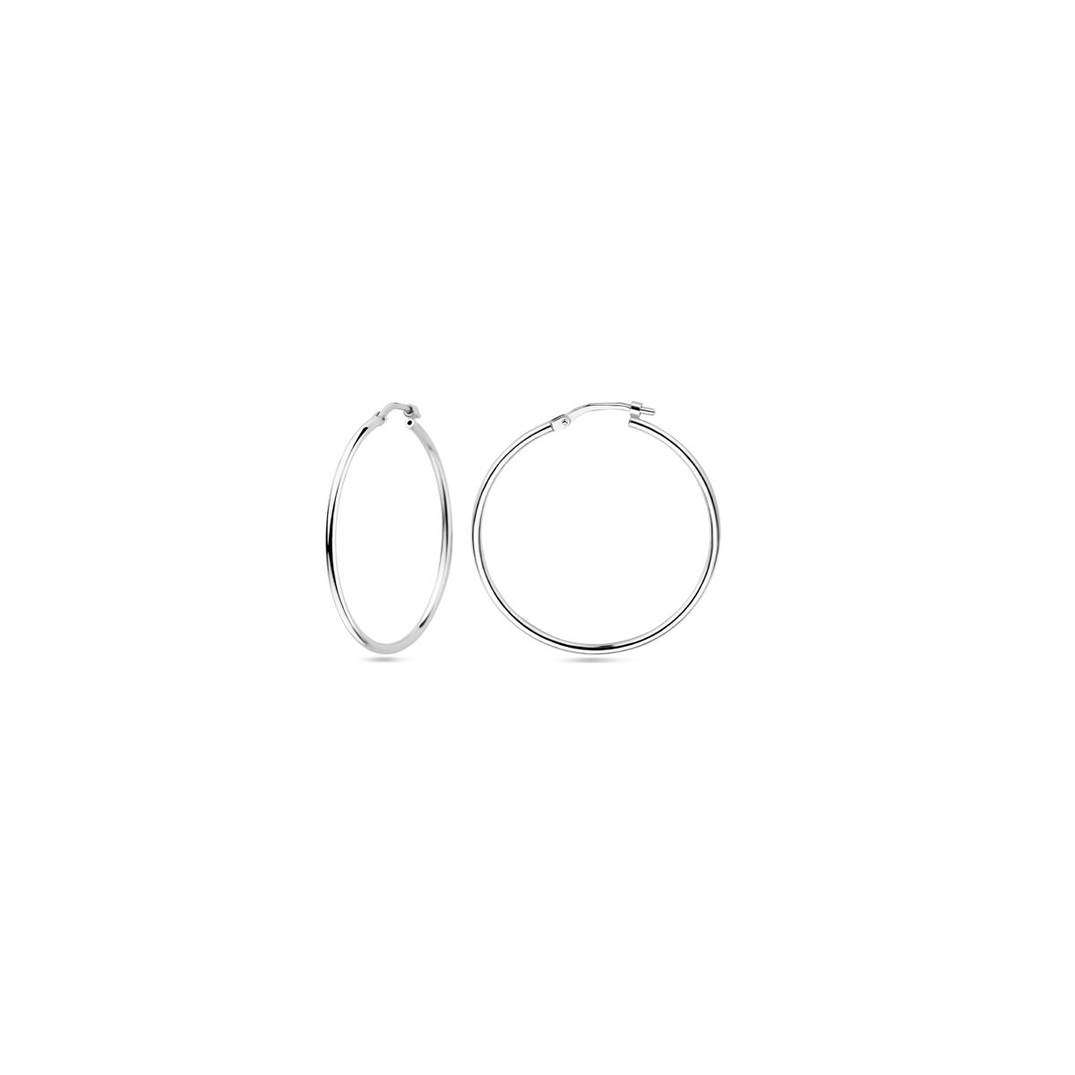 aros tubo redondo 1,5 mm plata rodiado