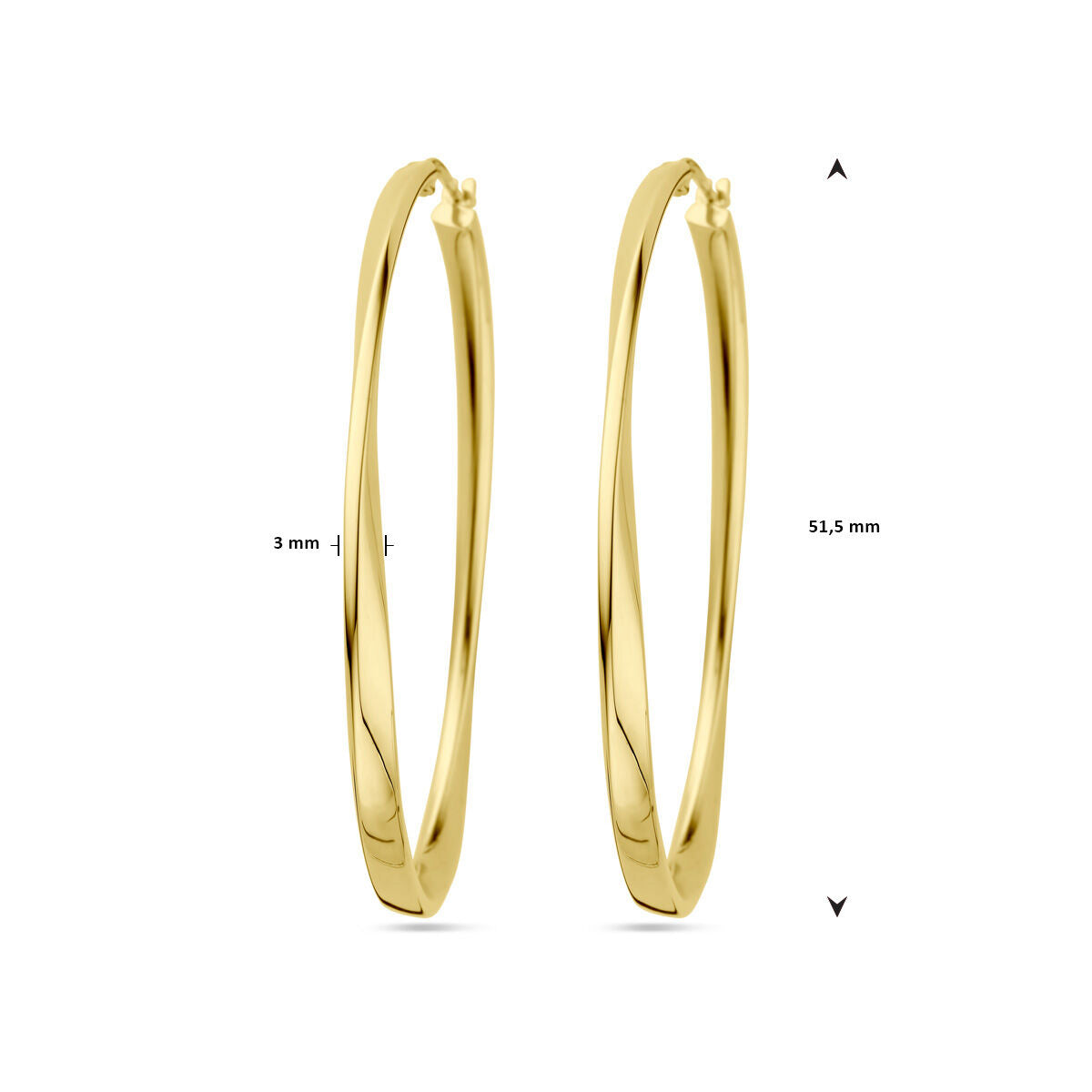 aros 14K oro amarillo