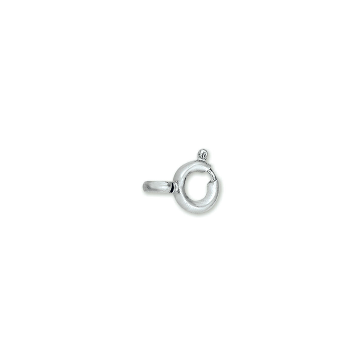 anillo de plata de 8 mm con cierre de langosta