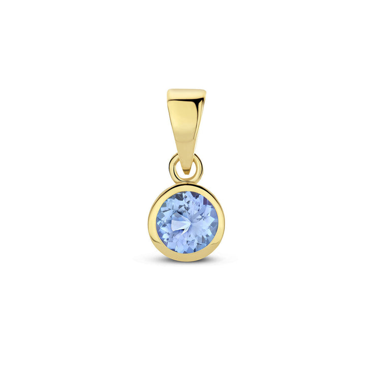 hanger met geboortesteen 14K geelgoud