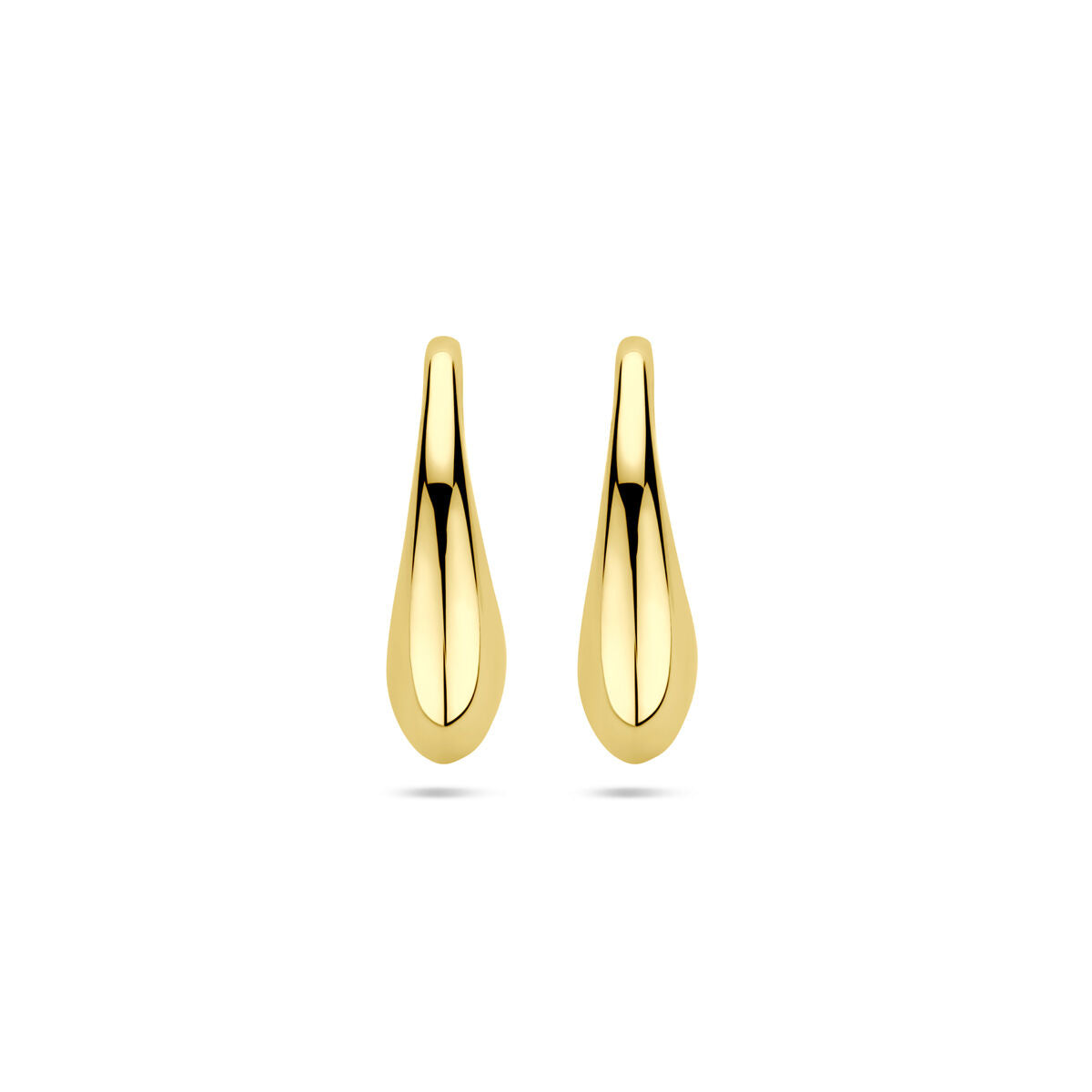 Pendientes de gota en oro amarillo de 14K con gancho francés de 16,5 mm.