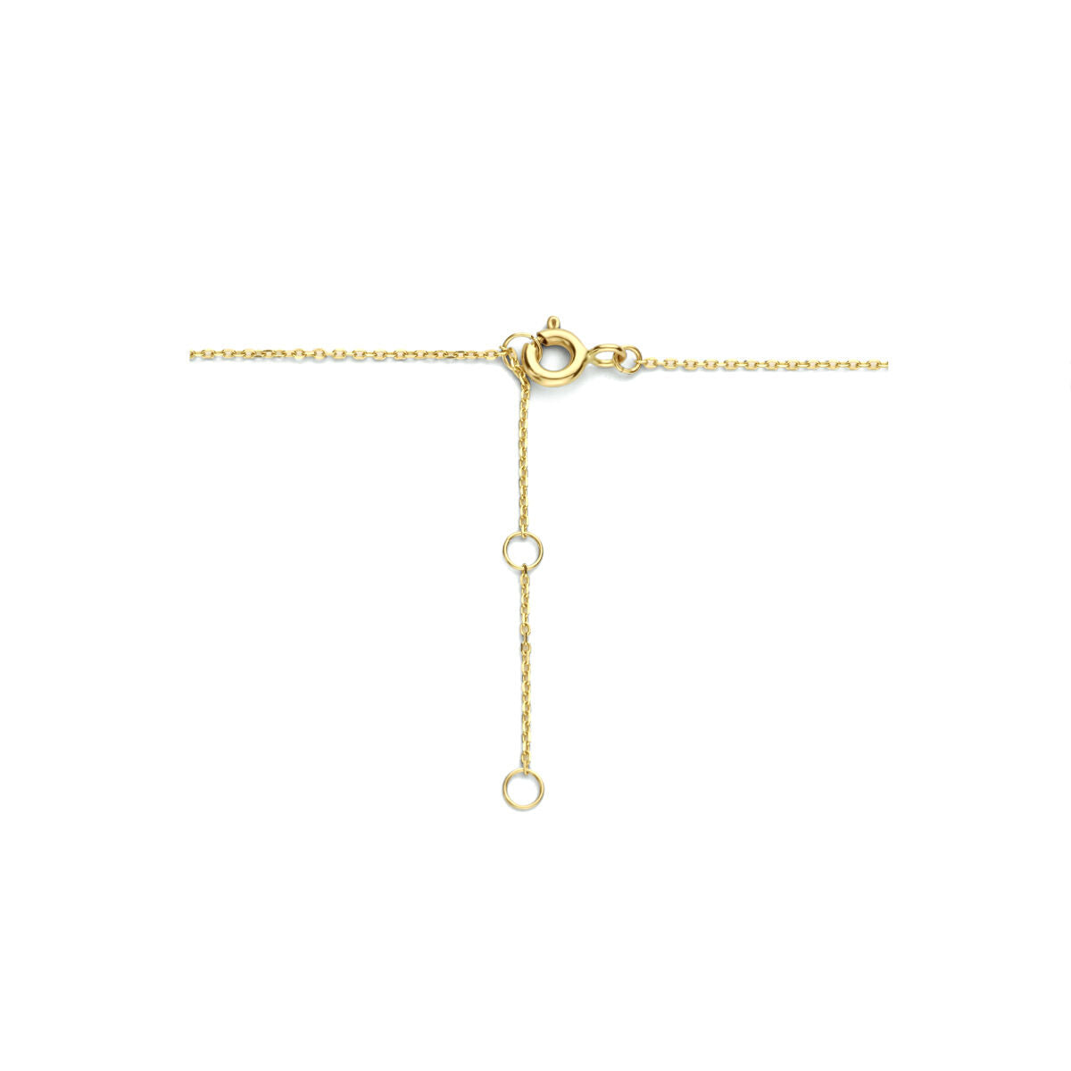 collar de zircón 40 - 42 - 44 cm halo 14K oro amarillo