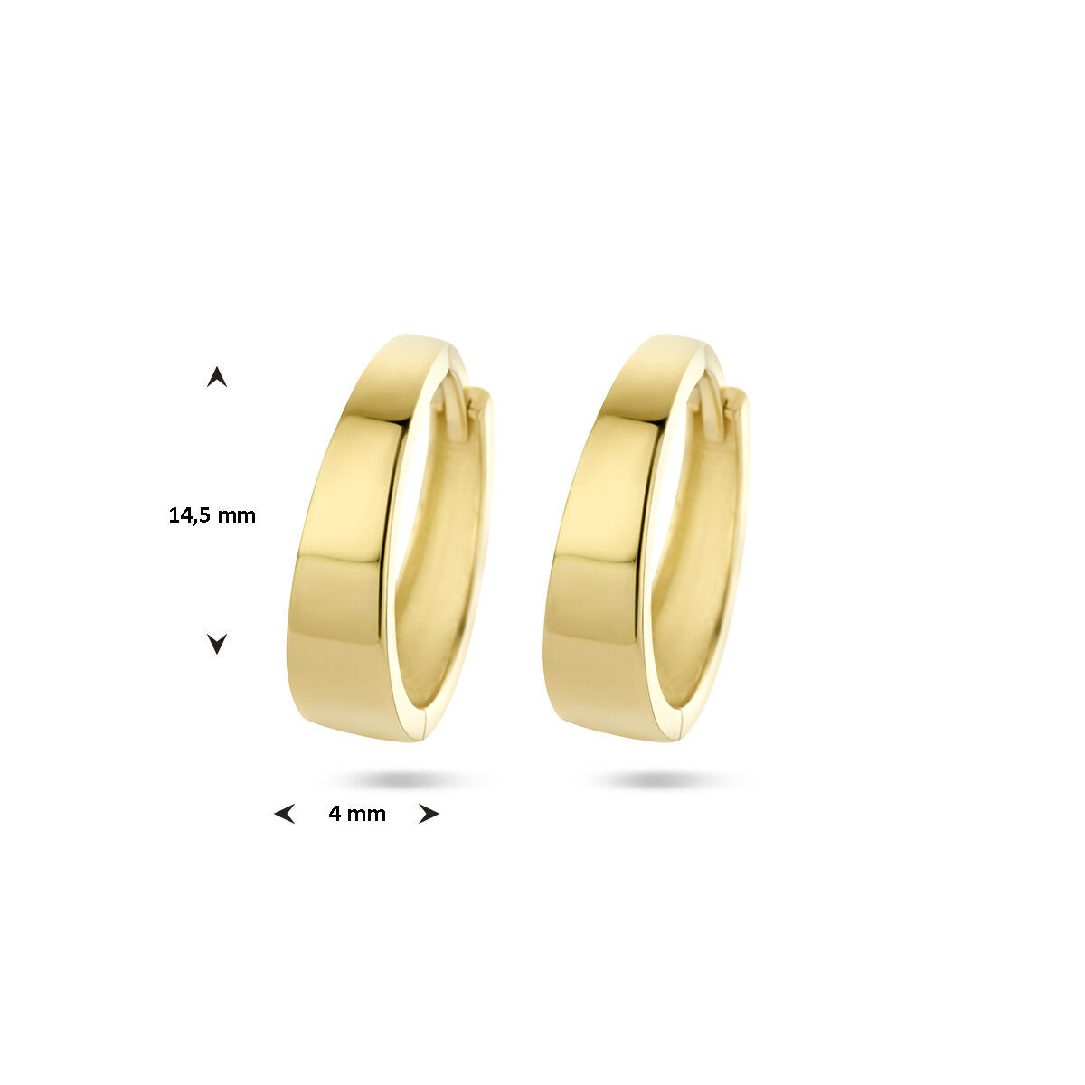 aros 14K oro amarillo