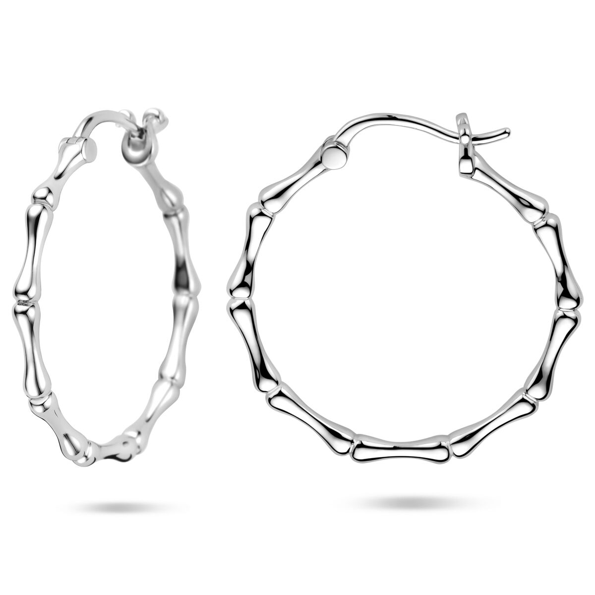 Aros de plata - rodiados en plata 925