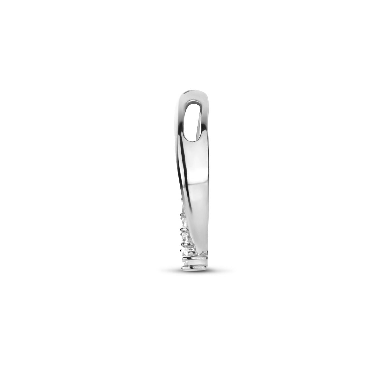 colgante de circonita plata rodiada