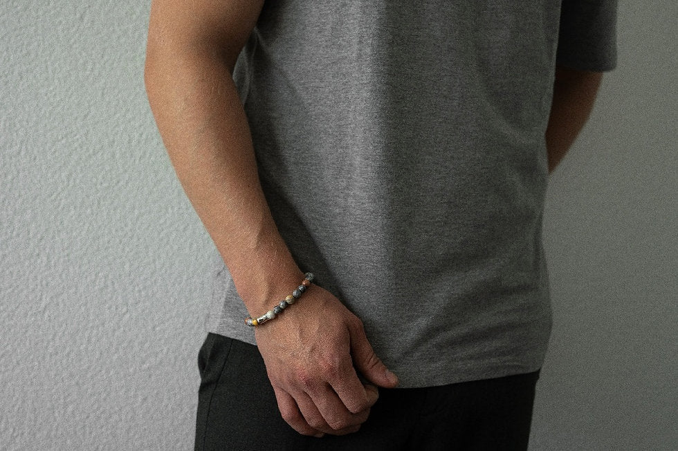 Pulsera de cuentas Mount Marble - 8mm
