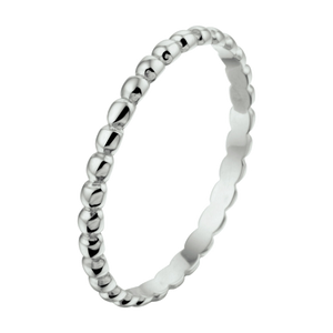 Anillos apilables de oro blanco